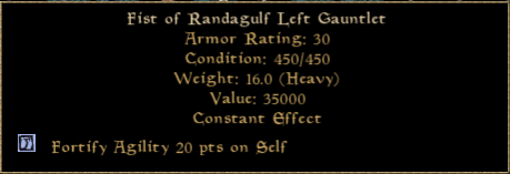 Fist of Randagulf Left Gauntlet